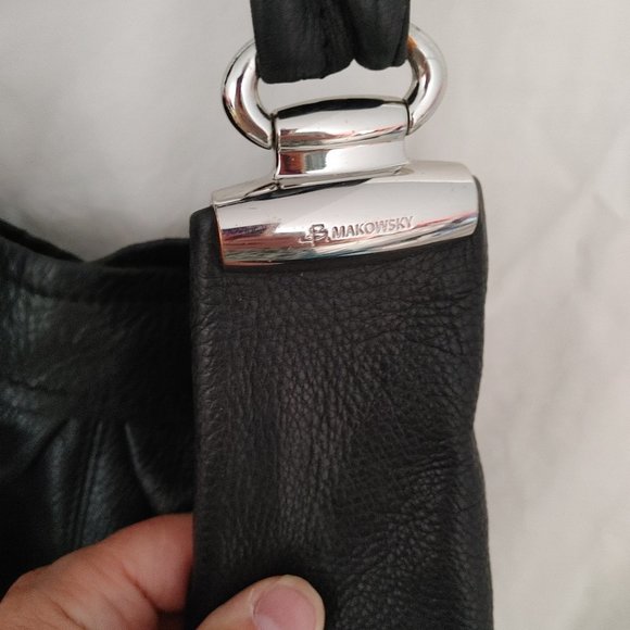 B Makowsky Leather Purse/shoulderbag - Picture 3 of 6